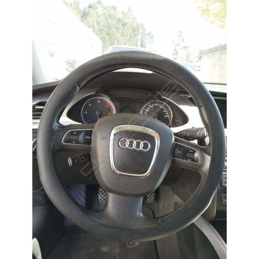 Capa de volante em silicone, negro