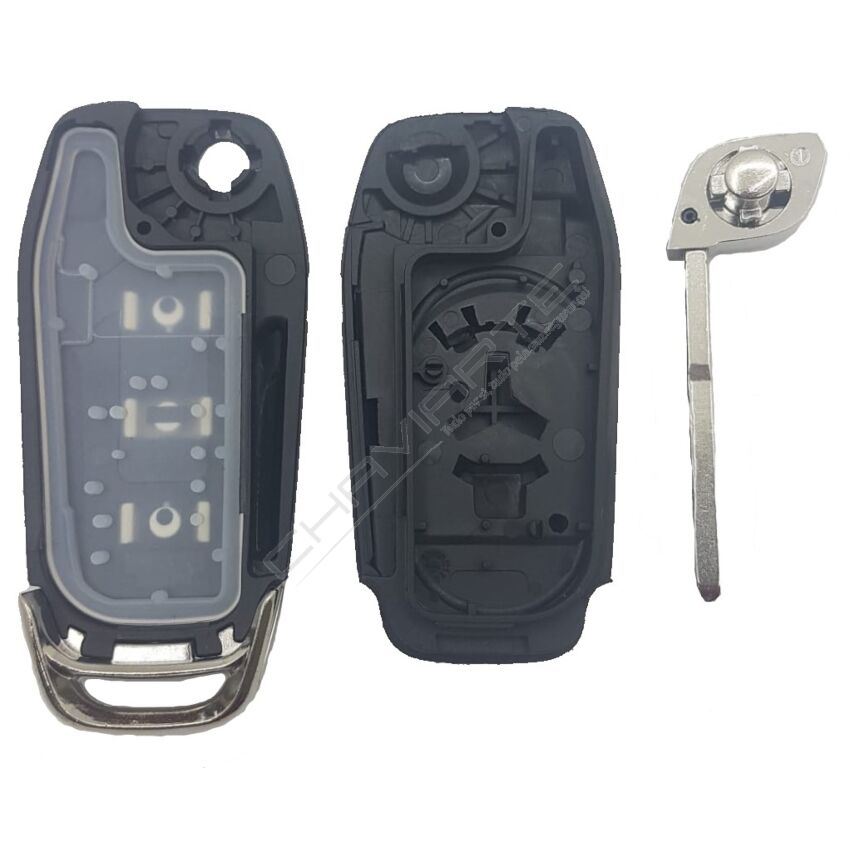 Caixa Para Comando Ford Flip 3 Botões