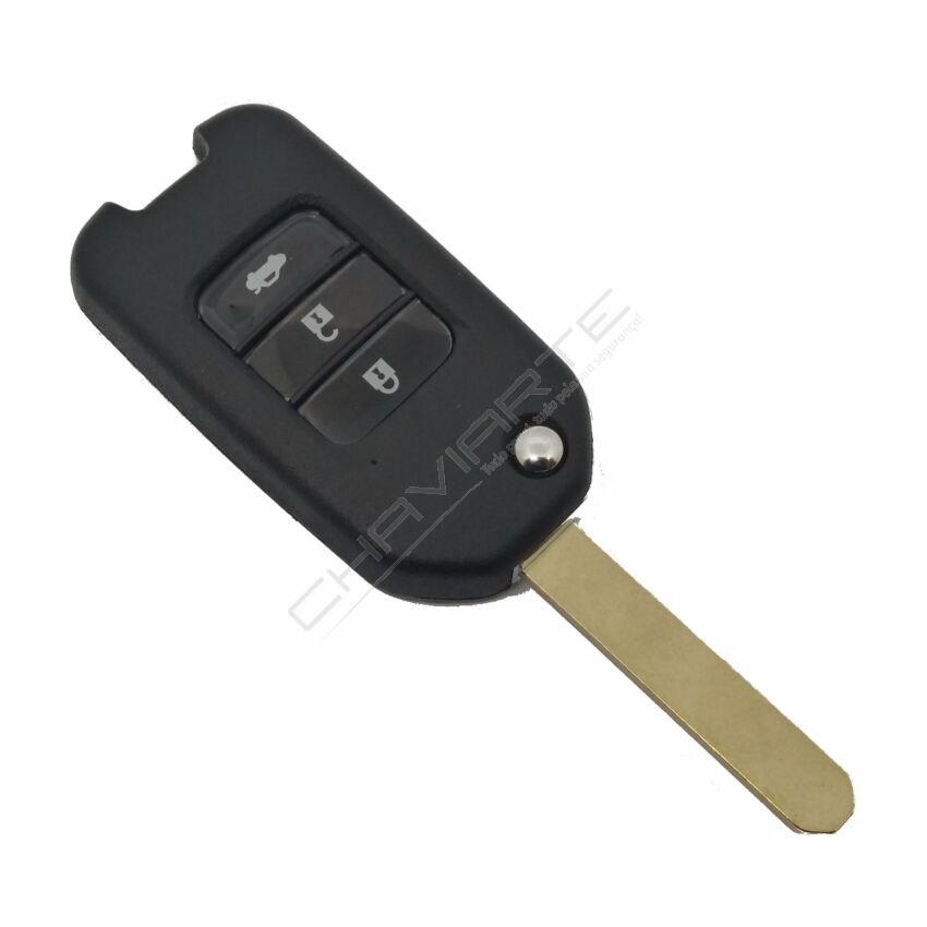 Caixa Para Comando Honda Flip 3 Botões