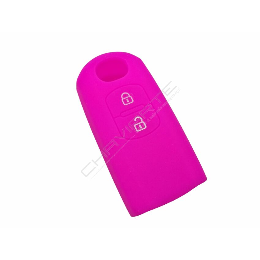 Capa silicone Mazda, dois botões, rosa