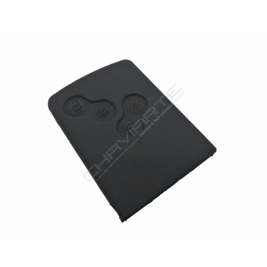 Capa silicone Renault, quatro botões, negra