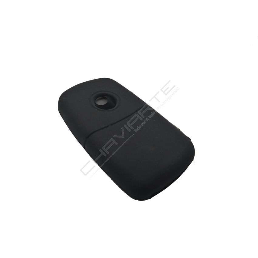 Capa silicone Volkswagen, três botões, negra