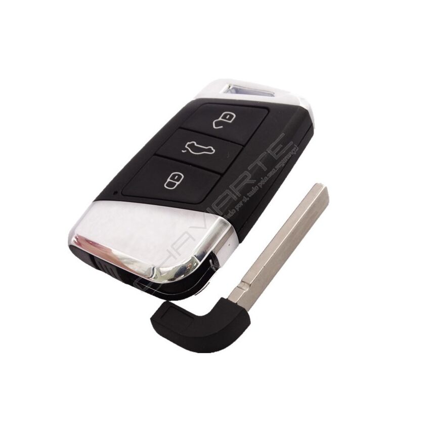 Caixa Para Comando Volkswagen Keyless 3 Botões