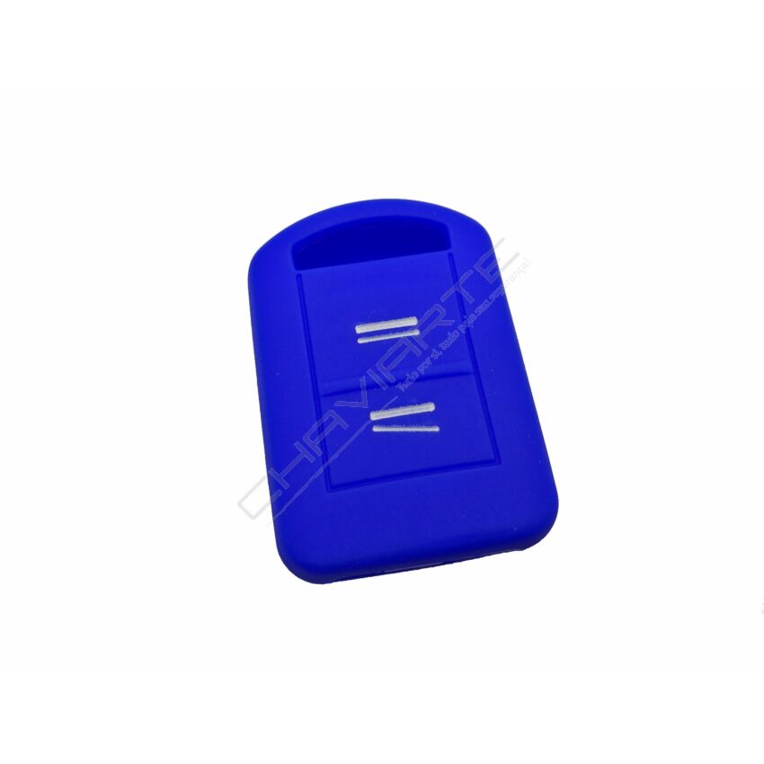 Capa silicone Opel, dois botões, azul