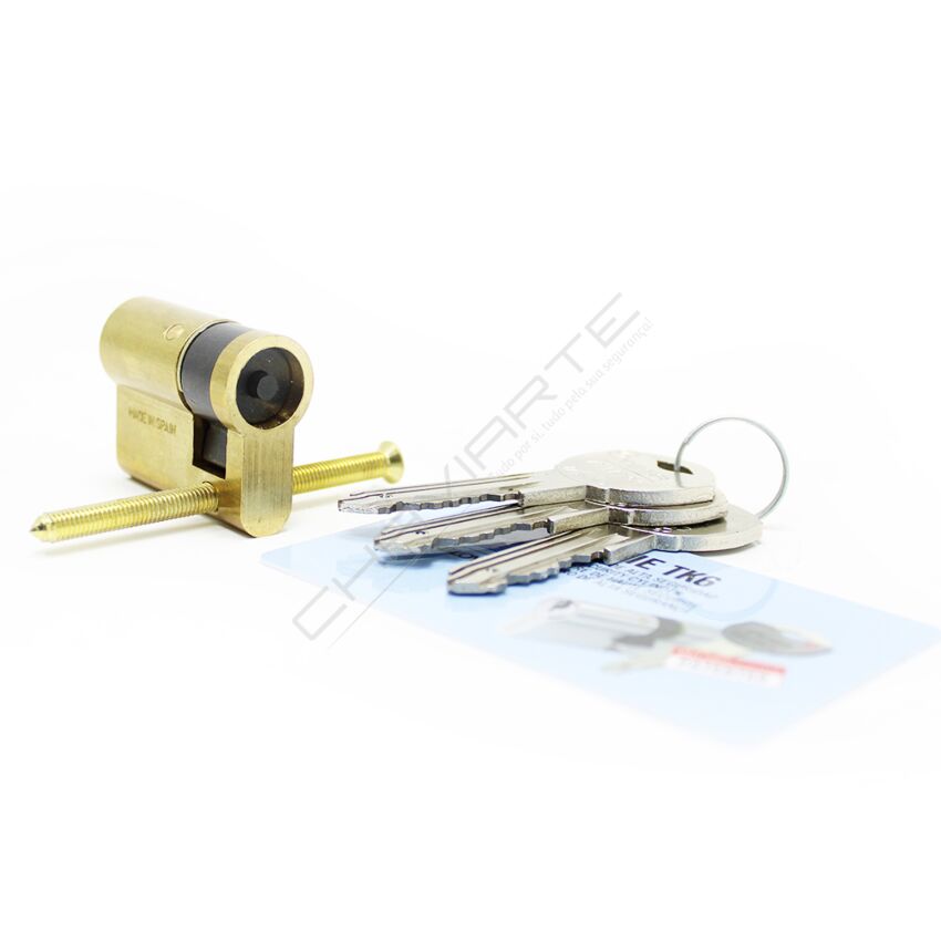 Cilindro Tesa TK6 40x10mm latonado