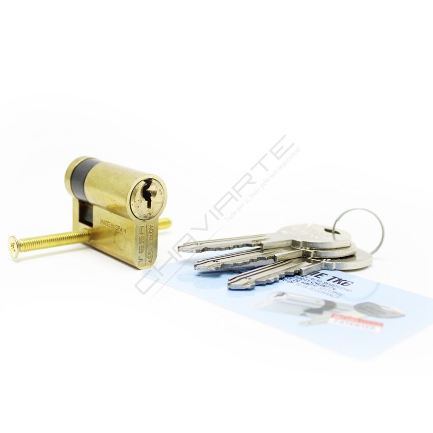 Cilindro Tesa TK6 40x10mm latonado