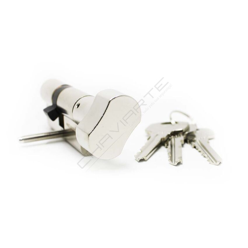 Cilindro Yale YL5 de botão 30x30mm niquelado
