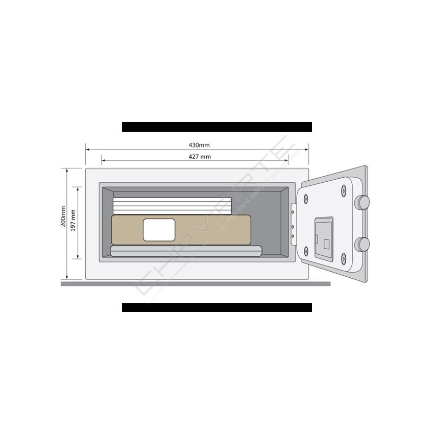 Cofre Yale básico laptop com display YLG/200/DB2
