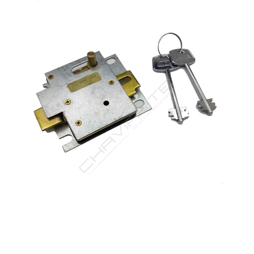 Fechadura de gorges BTV, com 2 chaves (MCM)