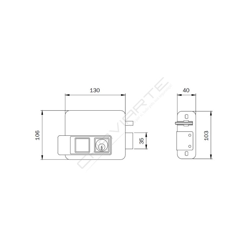 Fechadura ISEO 520320605