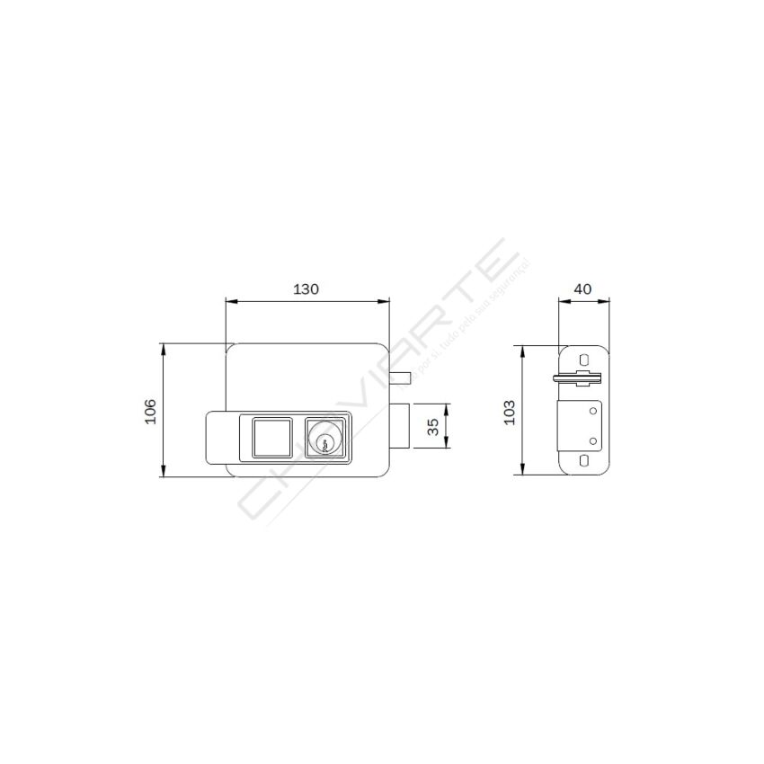 Fechadura ISEO 521120705E