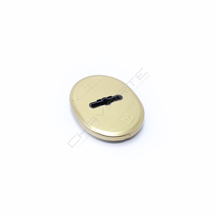 Espelho oval Mottura, para chave de duplo palhetão, bronze