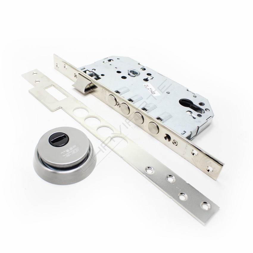 Fechadura de embutir madeira Tesa R200B, entrada 60 mm, niquelado