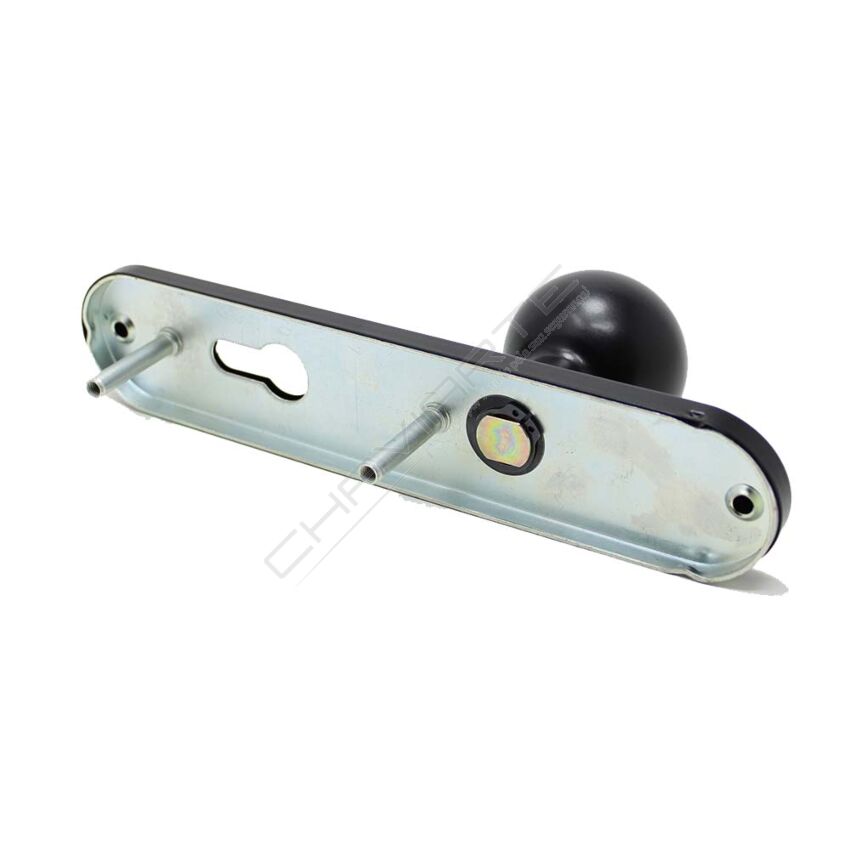 Puxador de bola Tesa TTF72UNE, fixo, com espelho comprido, negro