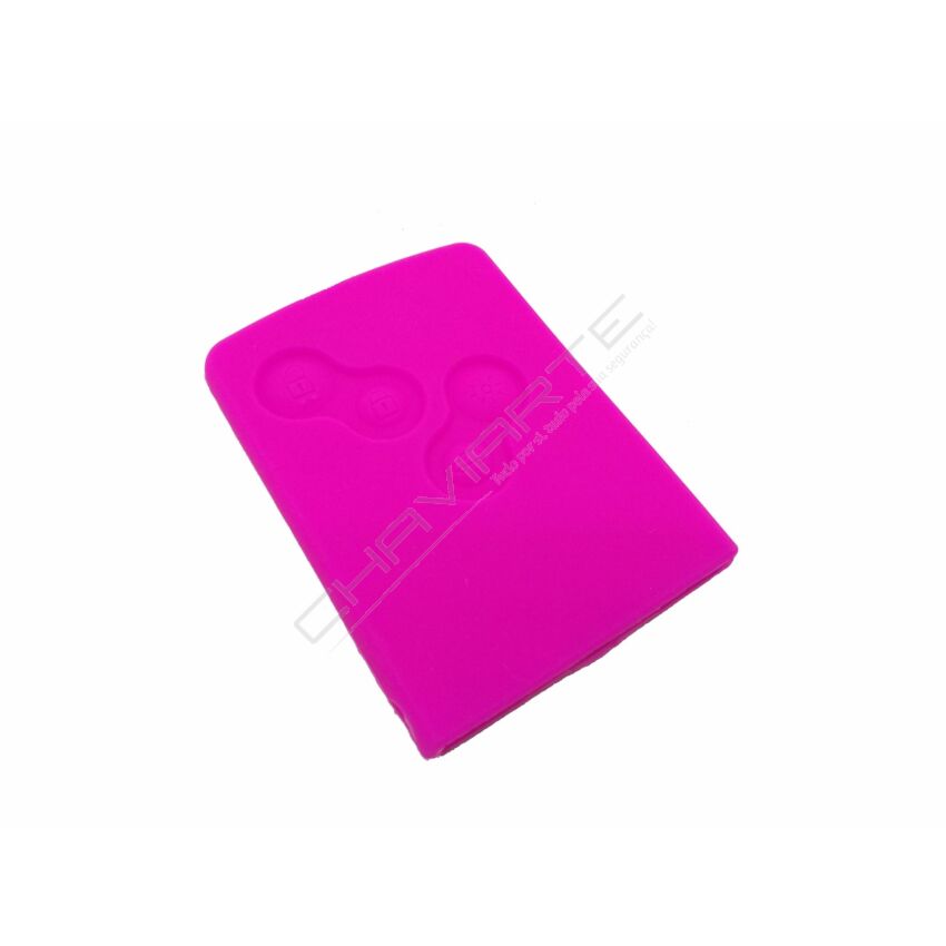 Capa silicone Renault, quatro botões, rosa