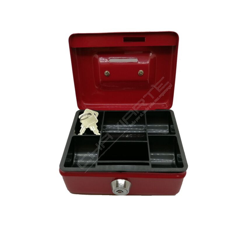 Cofre portátil BTV modelo 10 vermelho