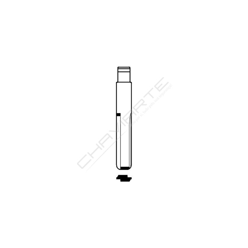 Lamina Flip Para Comando Kd/Xhorse  Hu43