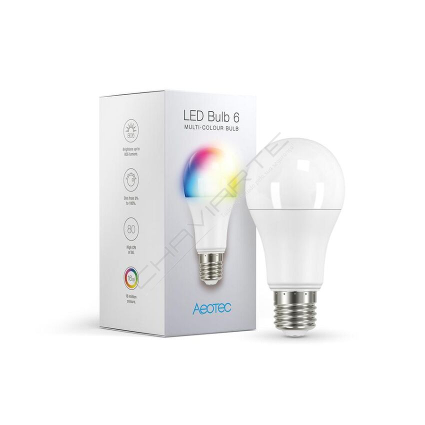 Lampada Aeotec Led 6 Multi-Color (E27)
