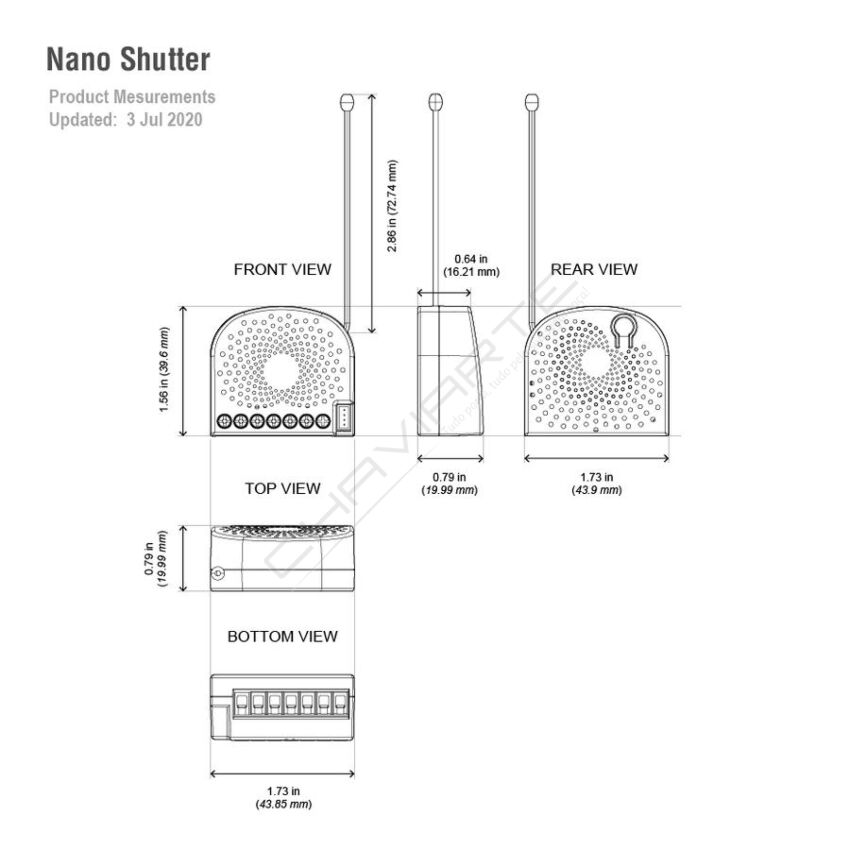 Controlador de persiana Aeotec Nano Shutter Z-Wave Plus