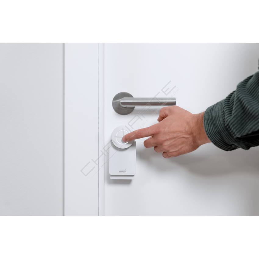 Fechadura inteligente Nuki Smart Lock Go (Matter, Wi‑Fi/Thread, branca)