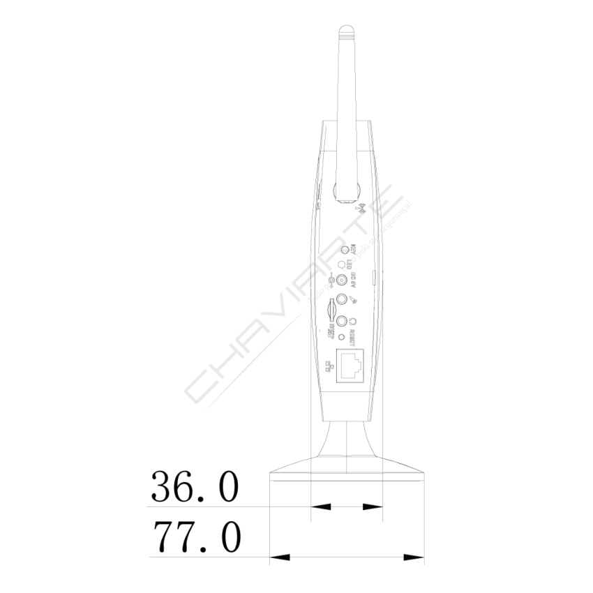 Câmara PROVISION R-838 IR router lente fixa, 2MP