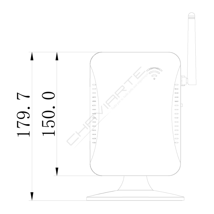 Câmara PROVISION R-838 IR router lente fixa, 2MP