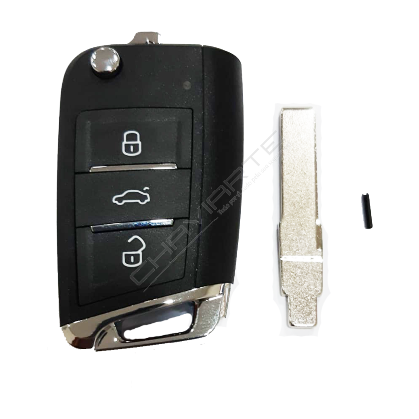 Comando Xhorse 3 Botões Formato Vag Mqb