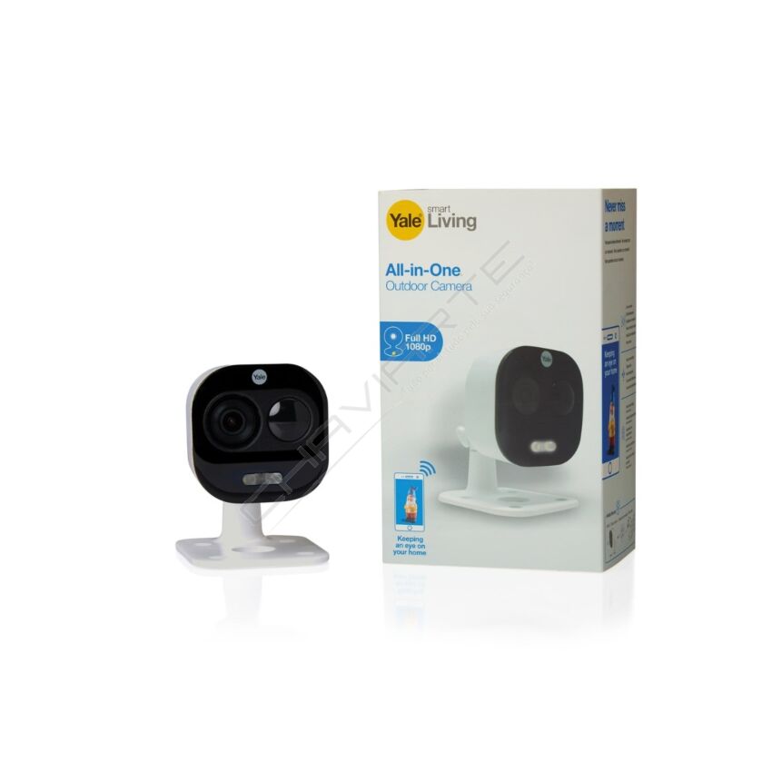 Câmara Yale Wi-Fi para entrada - Luz e Sirene