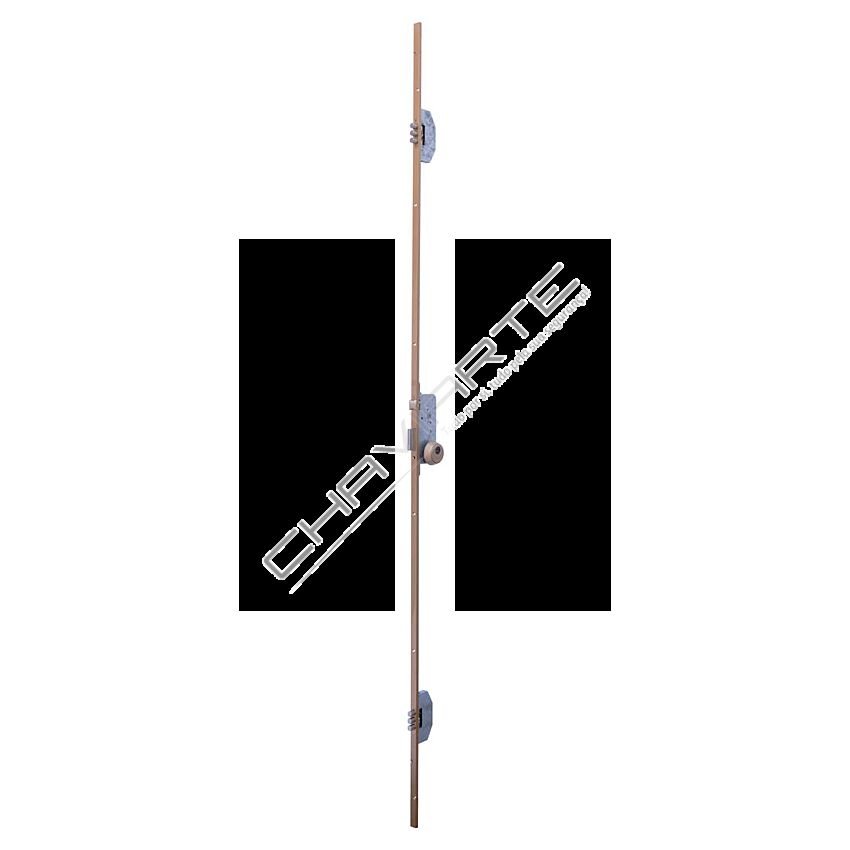 Fechadura Ucem 25183U2NC01J1, latão 50mm 3 pontos
