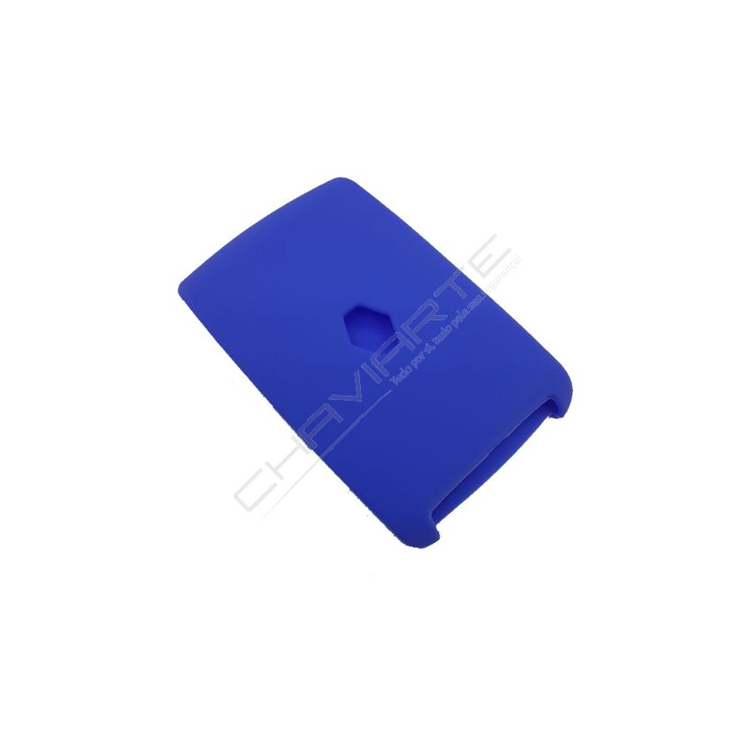 Capa silicone Renault, quatro botões, Smartkey proximidade, azul