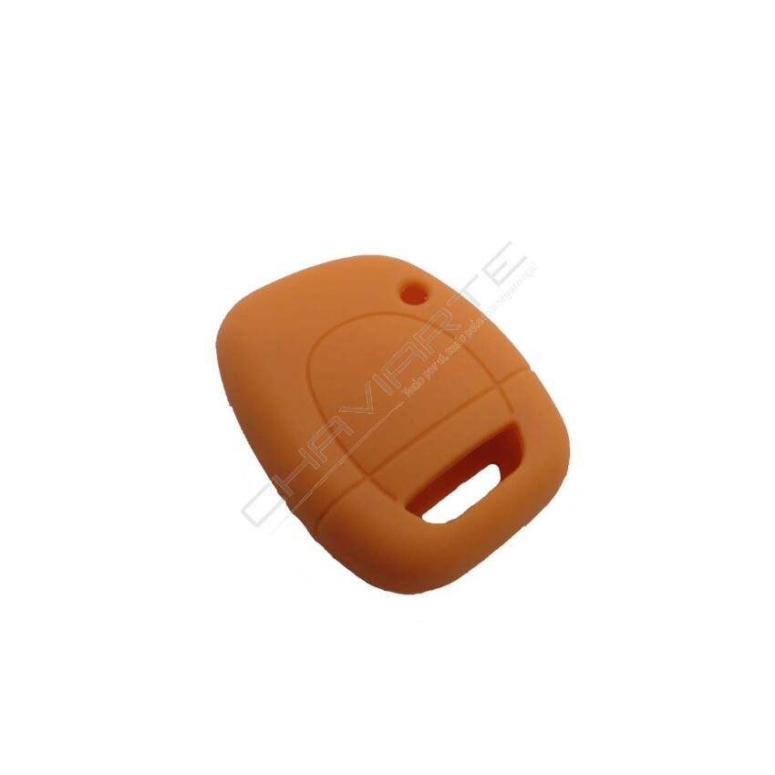 Capa silicone Renault, um botão, laranja