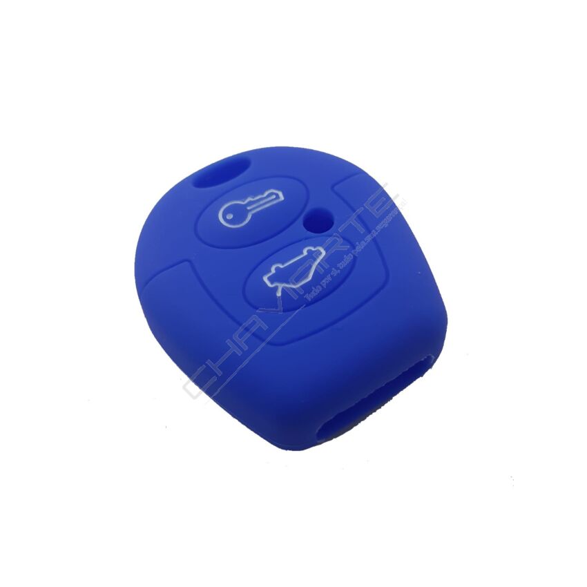 Capa silicone Volkswagen, dois botões, azul