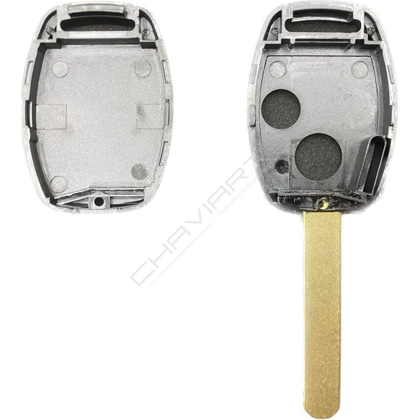 Caixa Para Comando Honda Fixa 2 Botões Com Sítio Para Transponder