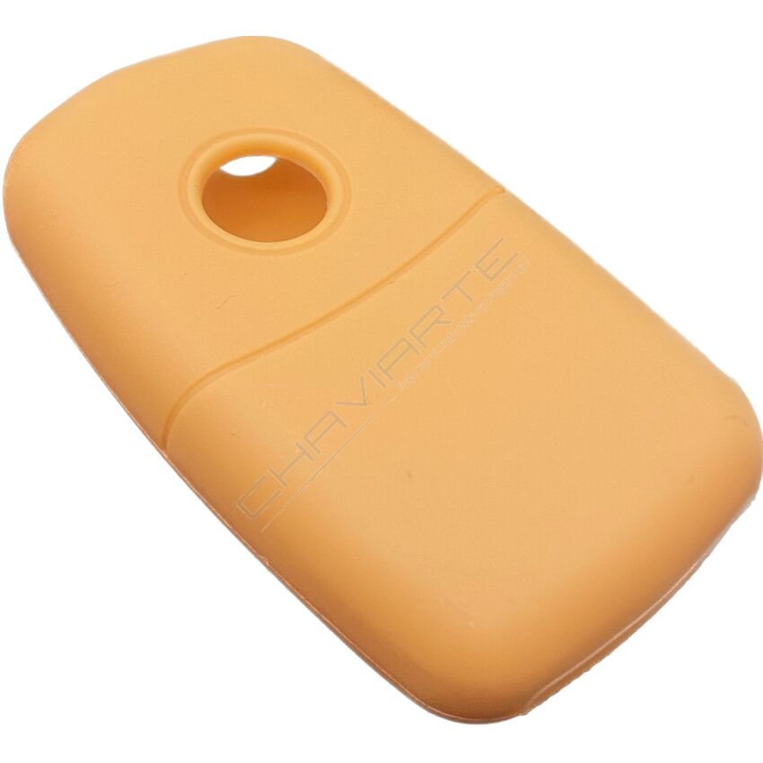Capa silicone Volkswagen, três botões, laranja
