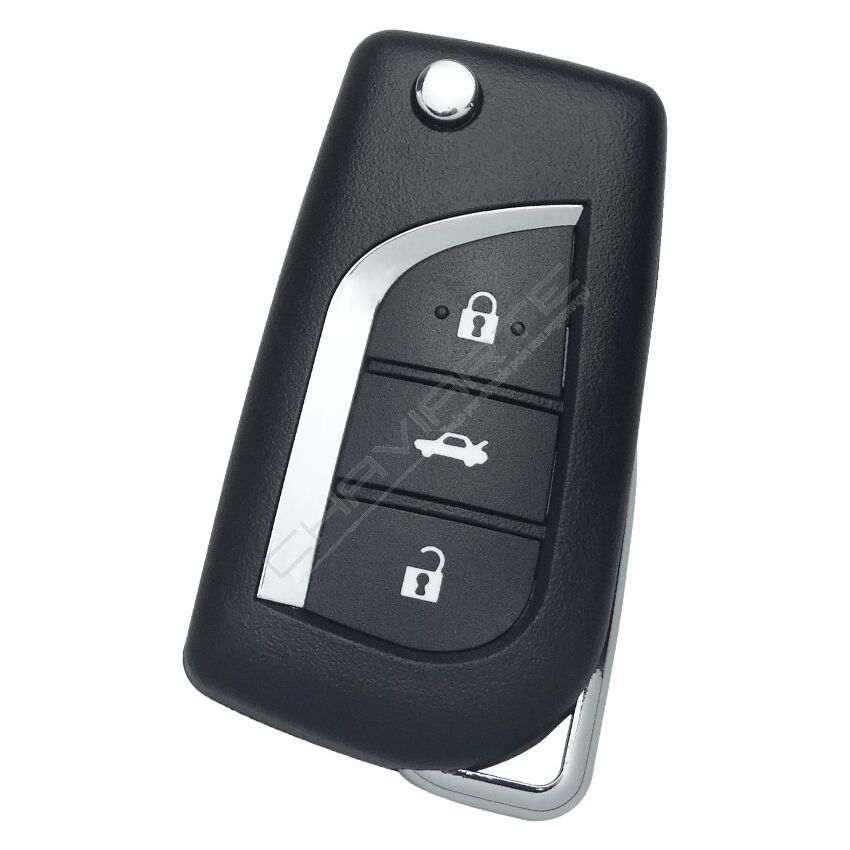 Caixa Para Comando Toyota Flip 3 Botões