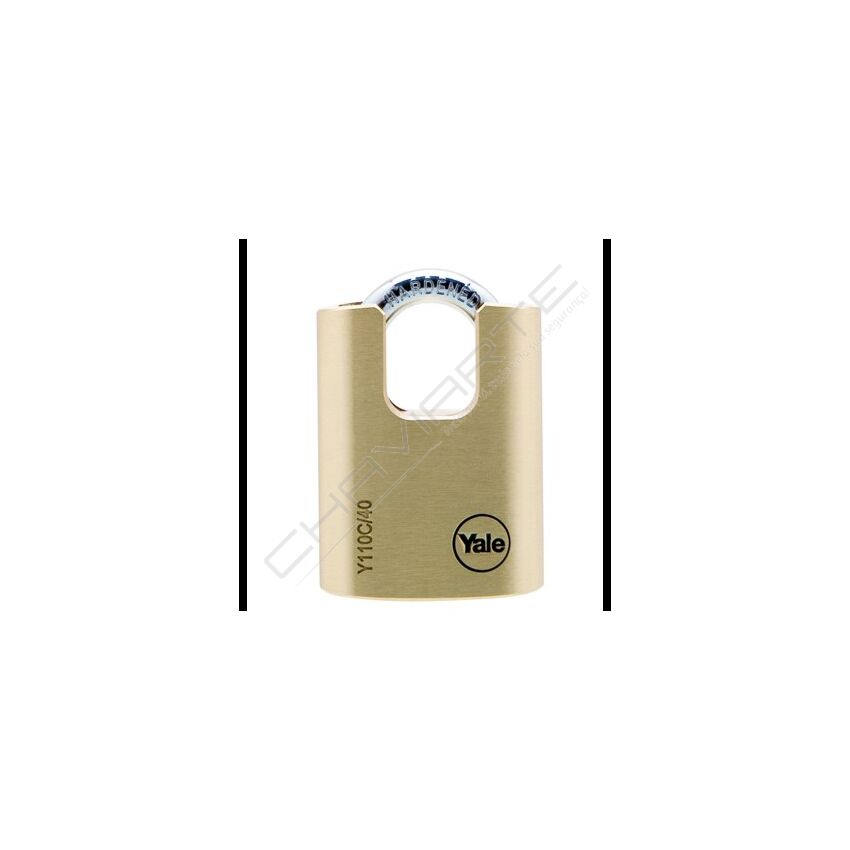 Aloquete Yale 40mm latão arco protegido