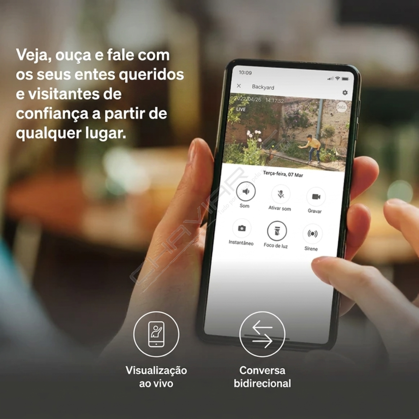 Câmara Inteligente Exterior Yale SV-OC-1A-W 1080p Wi-Fi