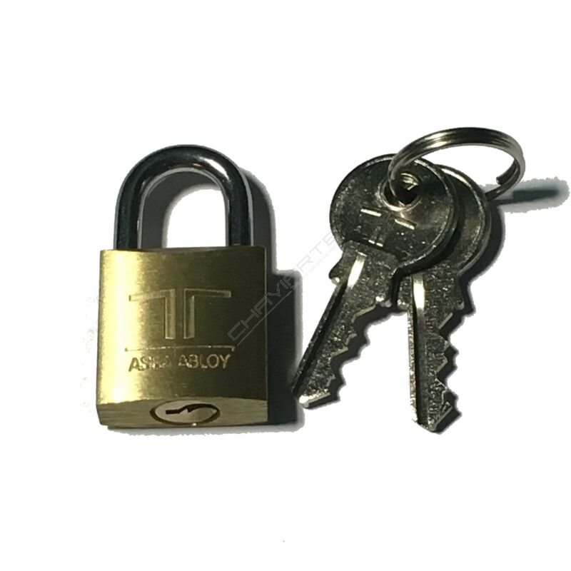 Aloquete Tesa 20mm latão, com mestragem de série