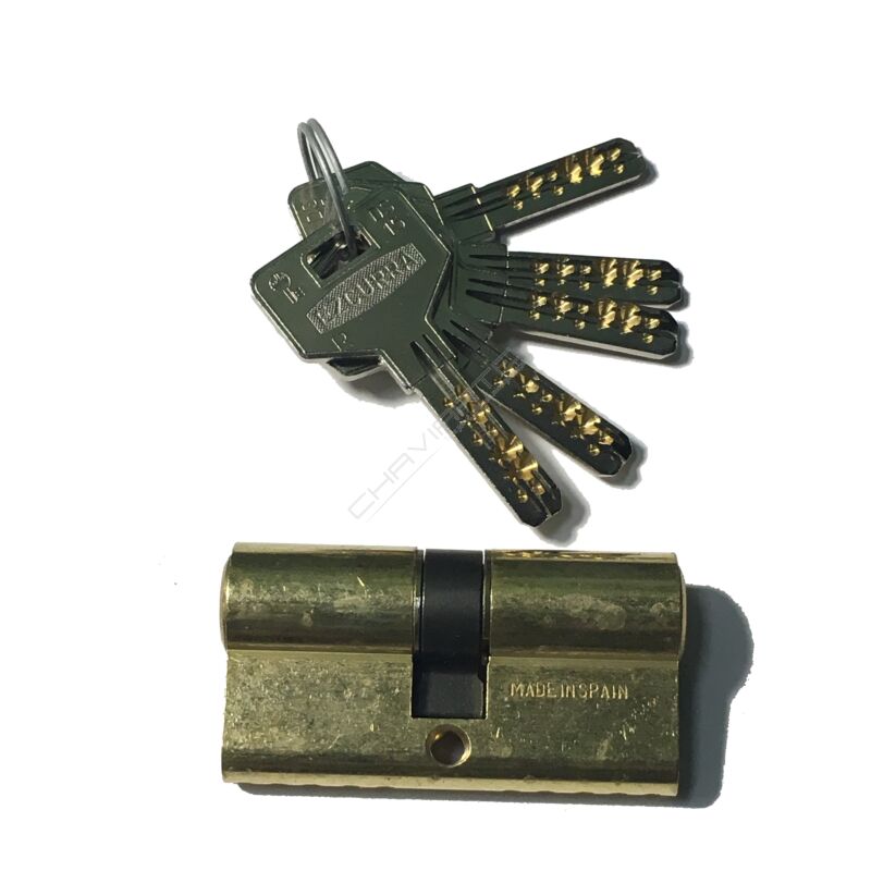 Cilindro Ezcurra DS15 30x30mm latonado