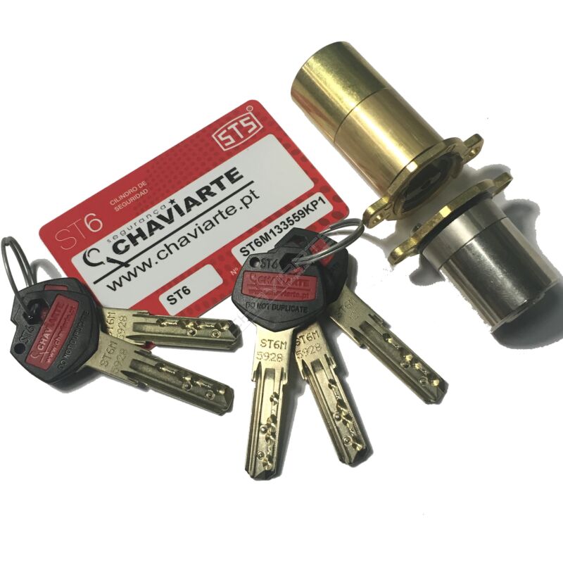 Cilindro ST6 Chaviarte ST6F3655N2 36X55 N para porta Fichet
