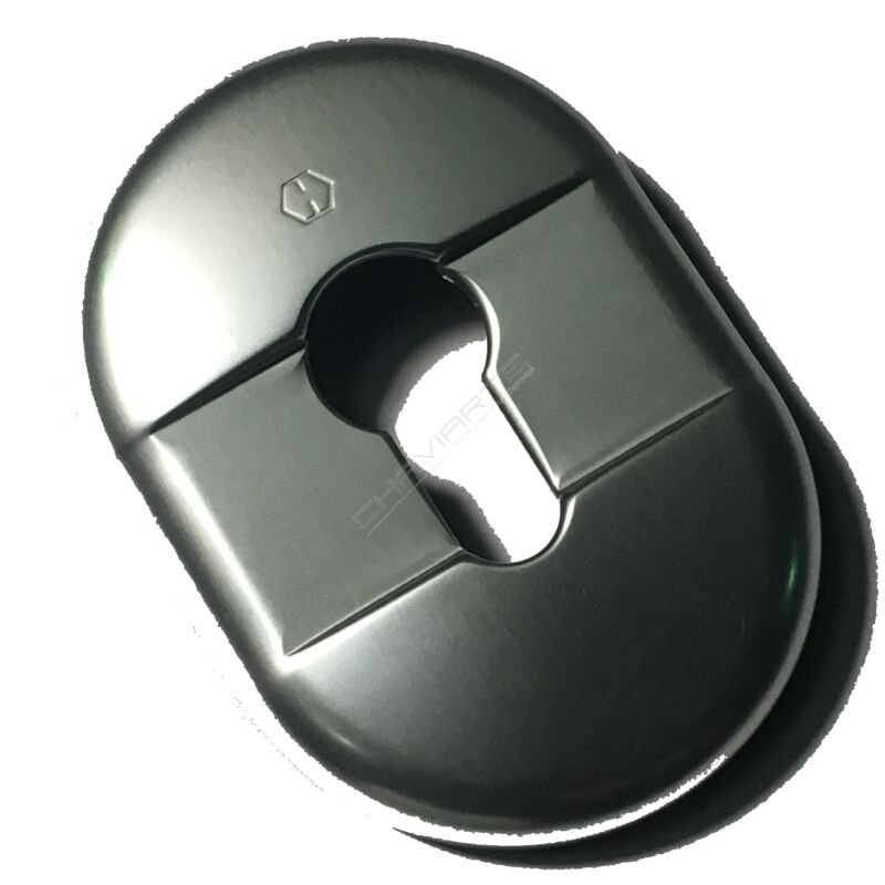 Espelho oval interior Dierre, para cilindro de perfil europeu, cromado