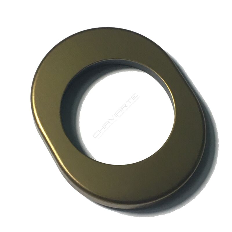 Espelho oval exterior Dierre, para escudo de segurança de 42 mm, bronze