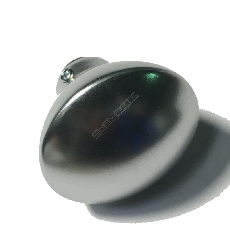 Puxador redondo Dierre New Creta PM000022, fixo, prateado