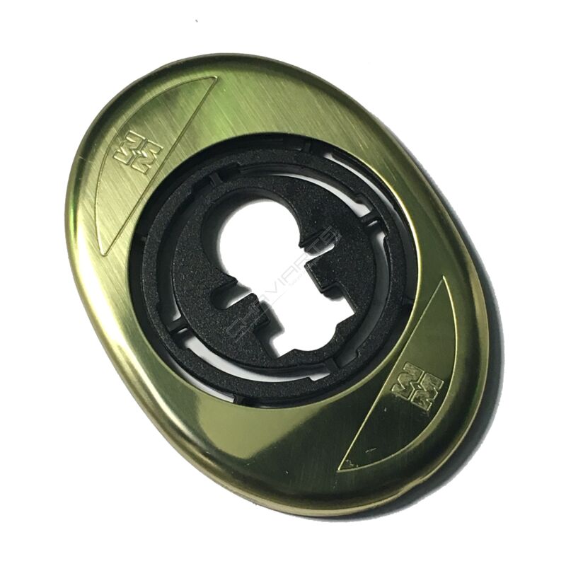 Espelho oval Mottura, para escudo de segurança de 50 mm, dourado