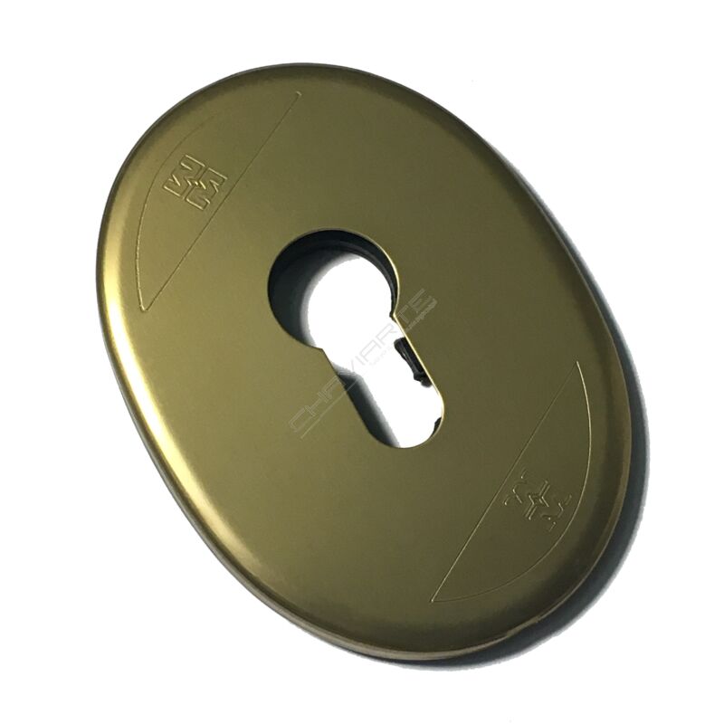 Espelho oval Mottura, para cilindro de perfil europeu, em bronze