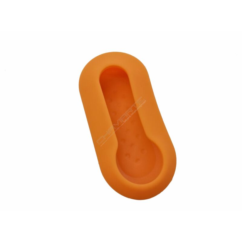 Capa silicone Fiat, flip três botões, laranja