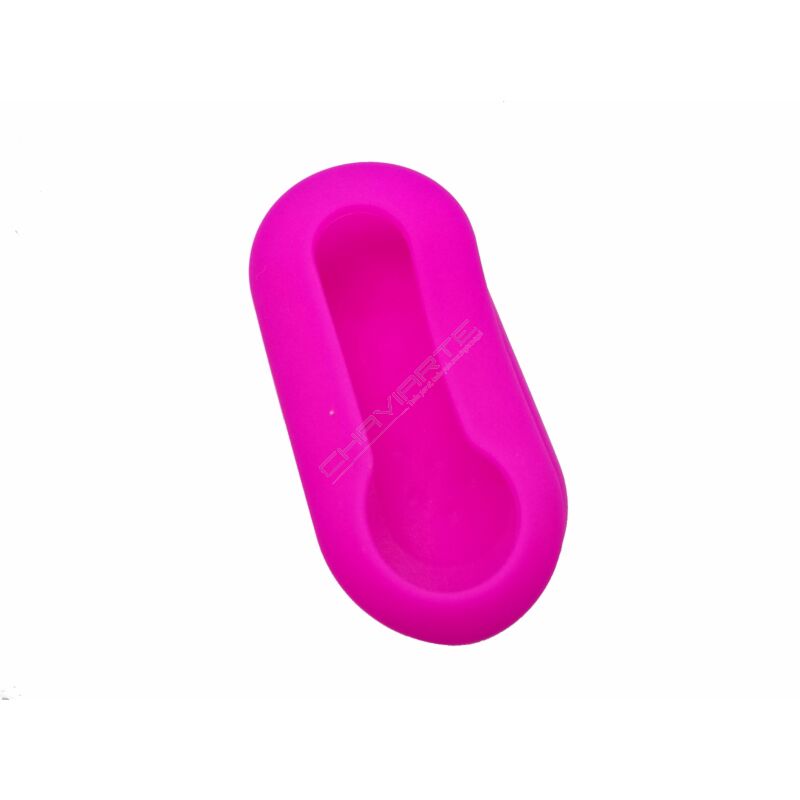 Capa silicone Fiat, flip três botões, rosa
