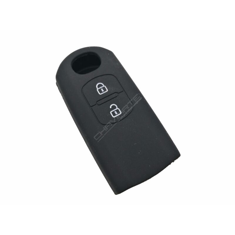 Capa silicone Mazda, dois botões, negro
