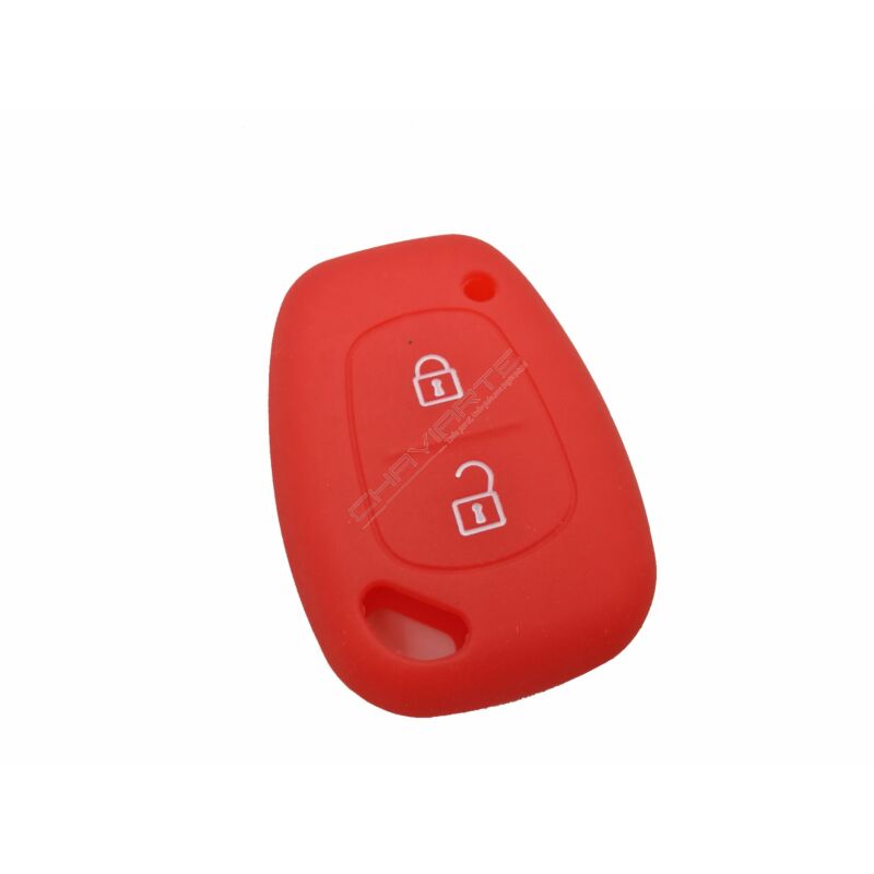 Capa silicone Renault, dois botões, vermelho