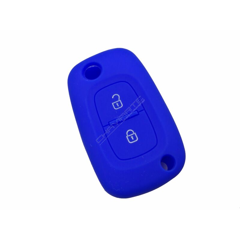 Capa silicone Renault, dois botões, azul